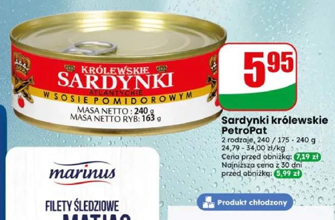 Sardynki królewskie PetroPat w sosie pomidorowym