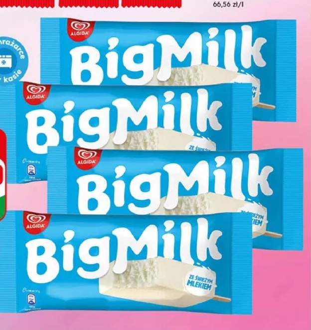 Lody na patyku Big Milk śmietankowe