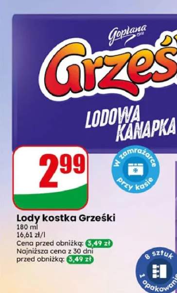 Lody kostka Grześki Goplana