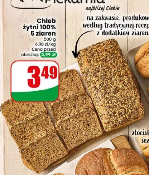 Chleb żytni 100% 5 ziaren