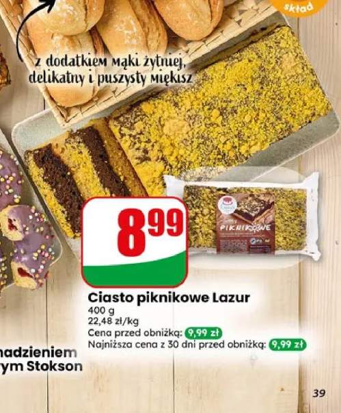 Ciasto piknikowe Lazur