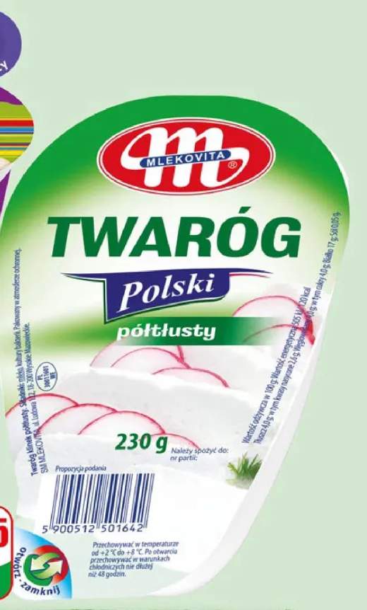 Twaróg Polski półtłusty Mlekovita