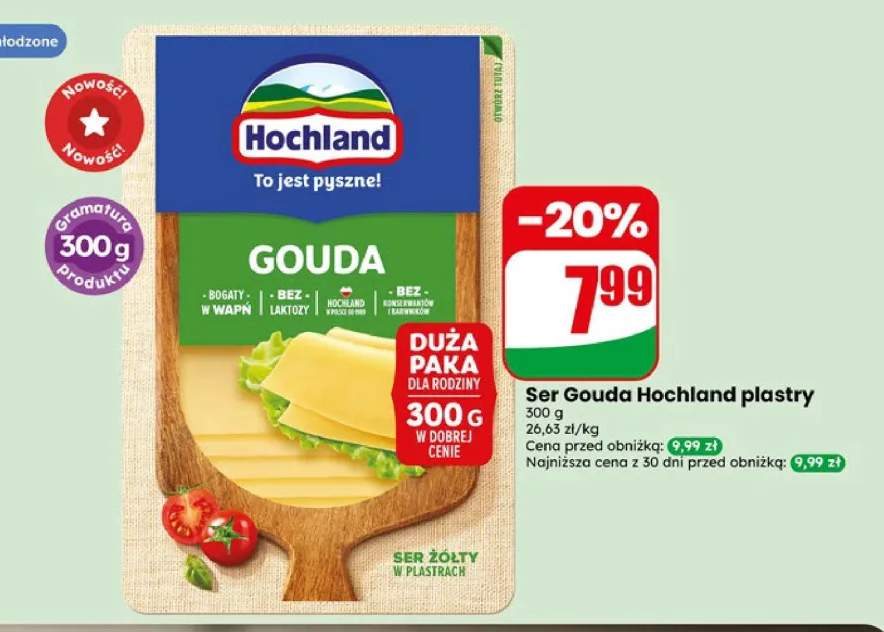 Ser Gouda Hochland plastry