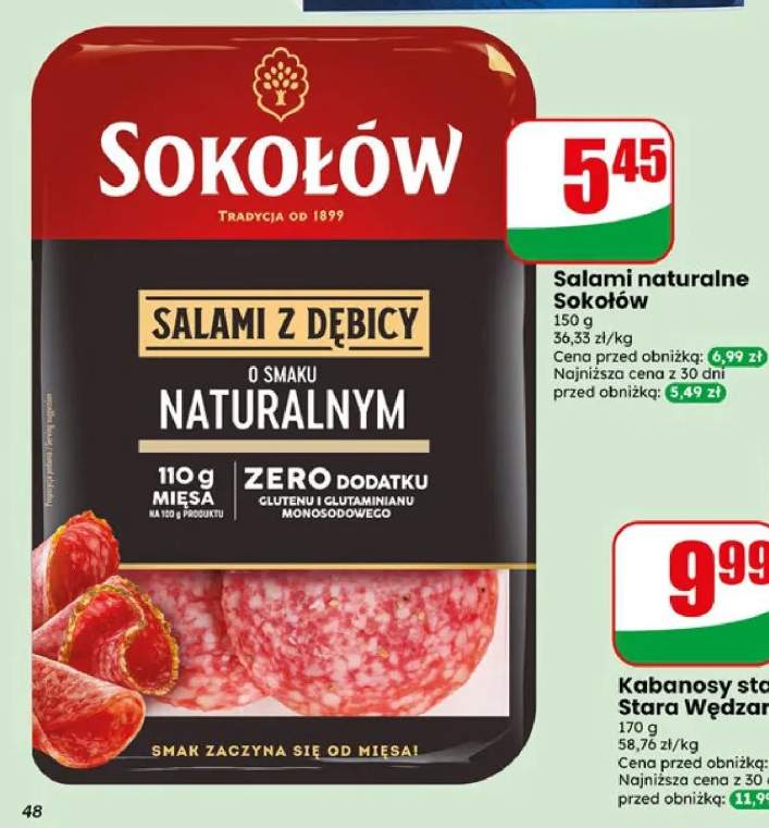 Salami naturalne Sokołów
