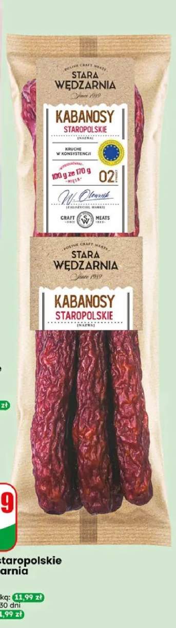 Kabanosy staropolskie Stara Wędzarnia