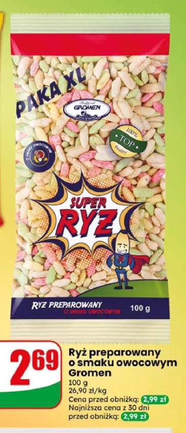 Ryż preparowany o smaku owocowym Gromen