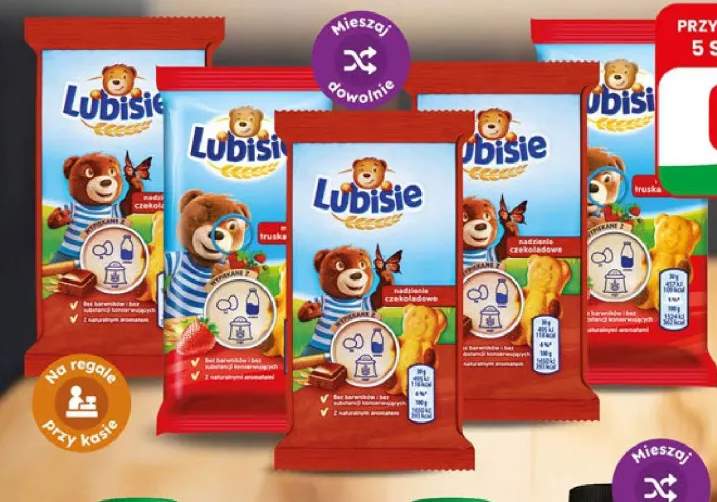 Baton Petitki Lubisie mus truskawkowy +1 wariant