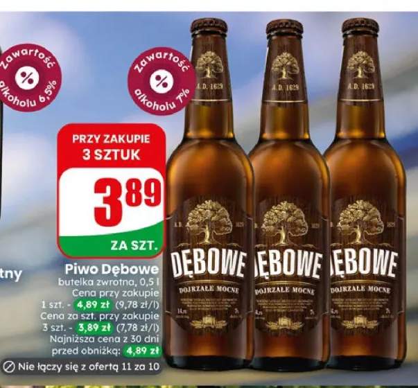 Piwo Dębowe Dojrzałe Mocne