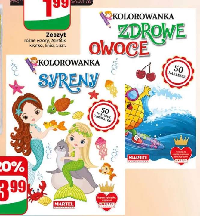 Kolorowanka z naklejkami Martel