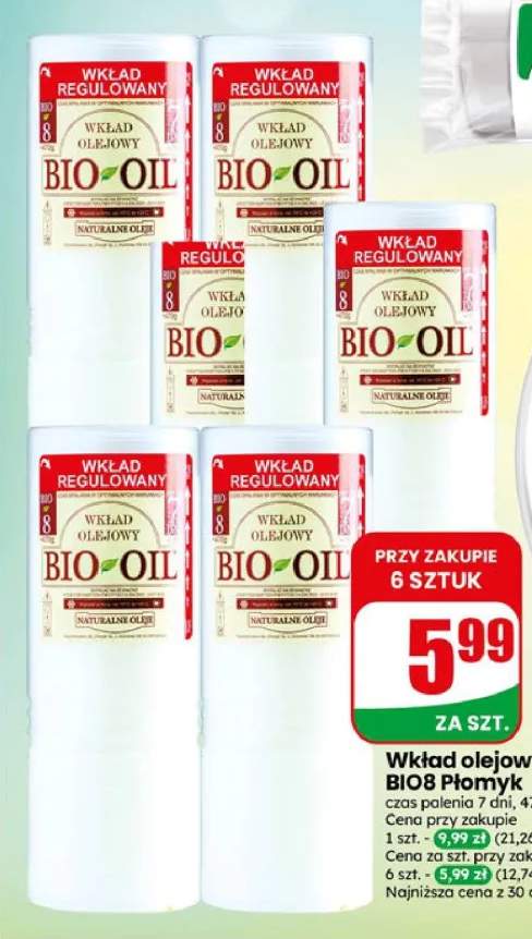 Wkład olejowy regulowany BIO8 Płomyk
