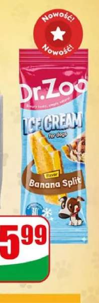 Przekąska dla psa lody smak bananowy Dr Zoo