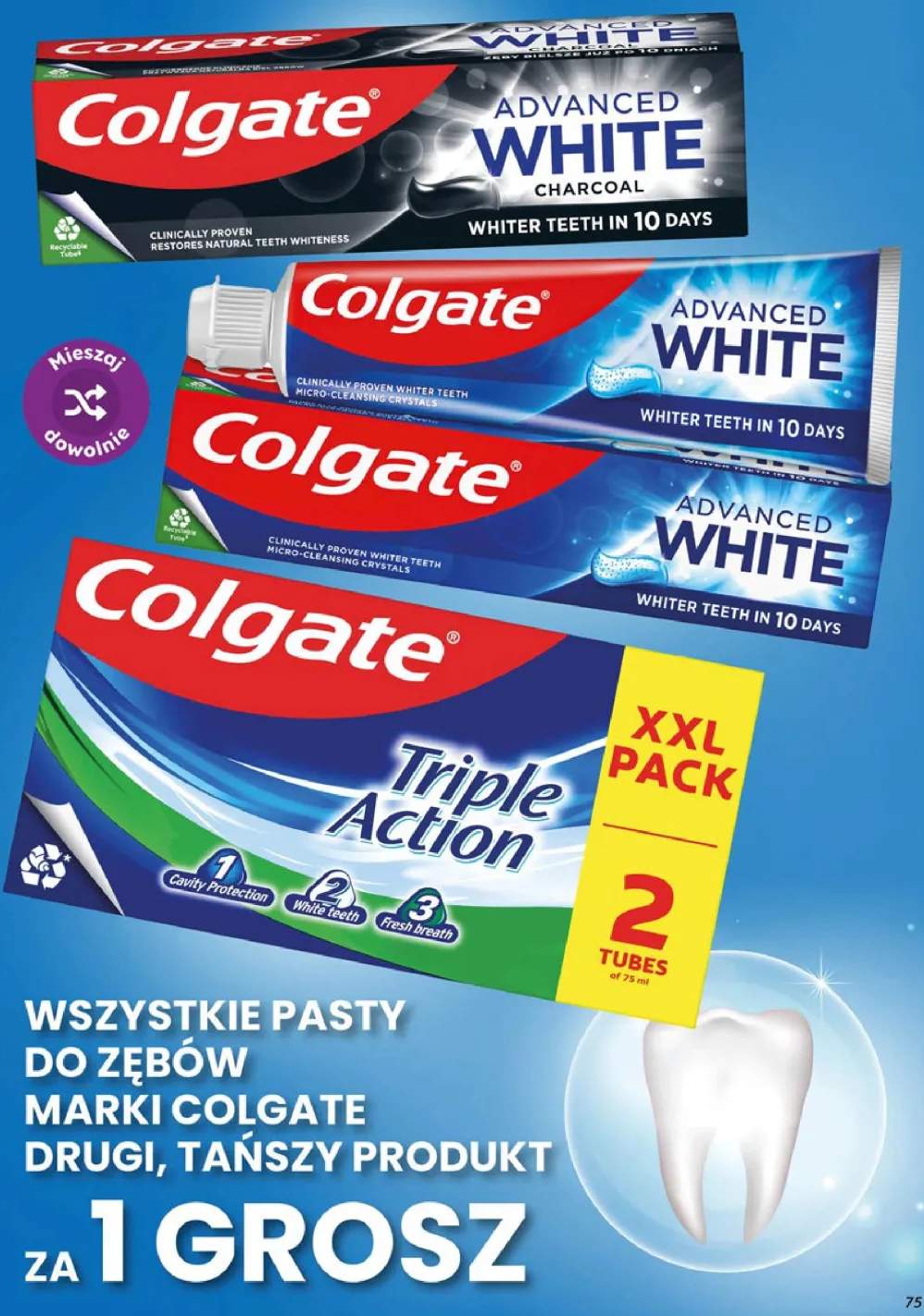 Pasty do zębów Colgate +3 warianty