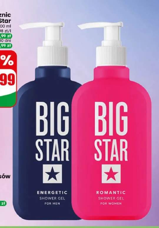 Żel pod prysznic Big Star Energetic +1 wariant
