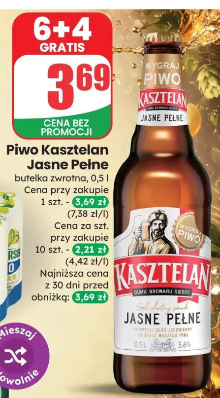 Piwo Kasztelan Jasne Pełne
