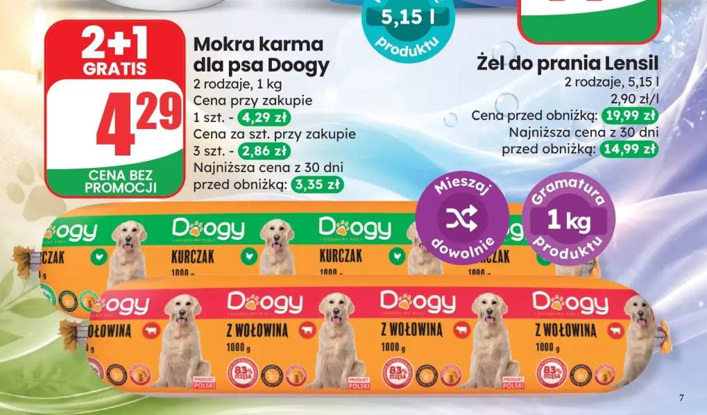 Mokra karma dla psa Doogy Kurczak +1 wariant
