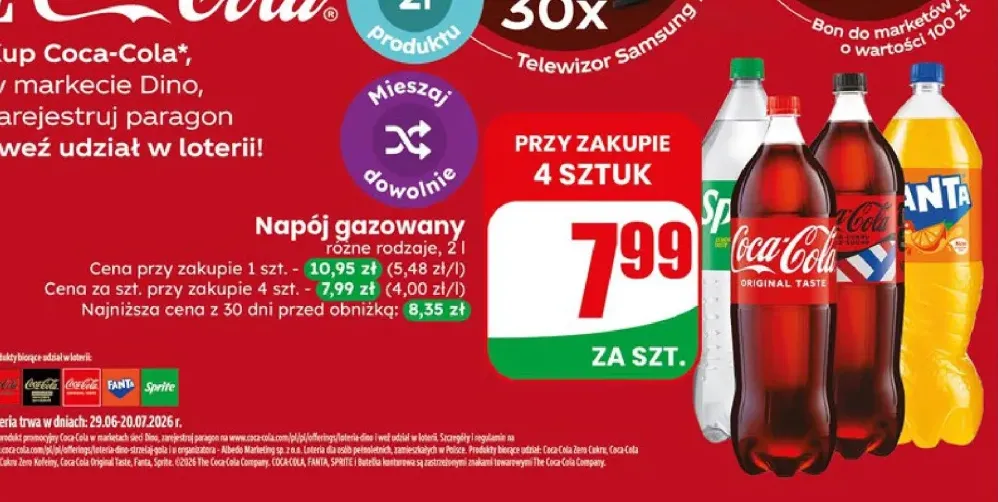 Napój gazowany Coca-Cola Original Taste +3 warianty