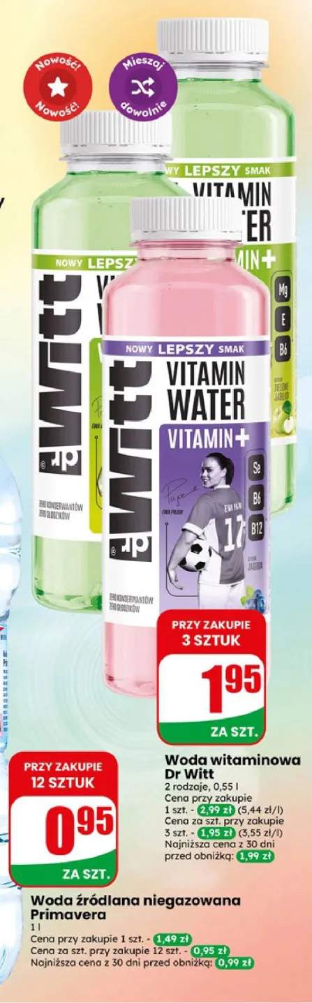 Woda witaminowa Dr Witt zielone jabłko +1 wariant