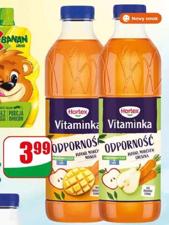 Sok Vitaminka Hortex jabłko marchew mango +1 wariant