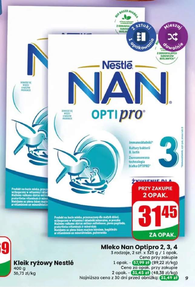 Mleko Nestlé NAN Optipro 2 2-pak +2 warianty