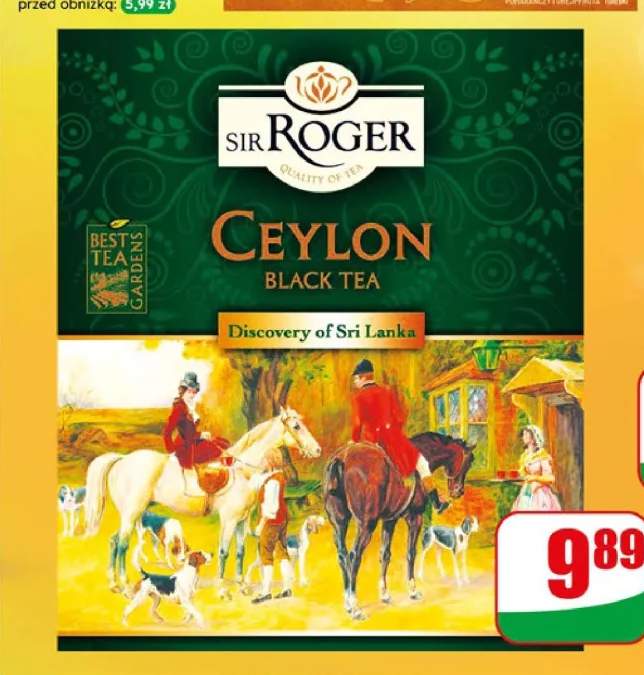 Herbata czarna ekspresowa Ceylon Roger