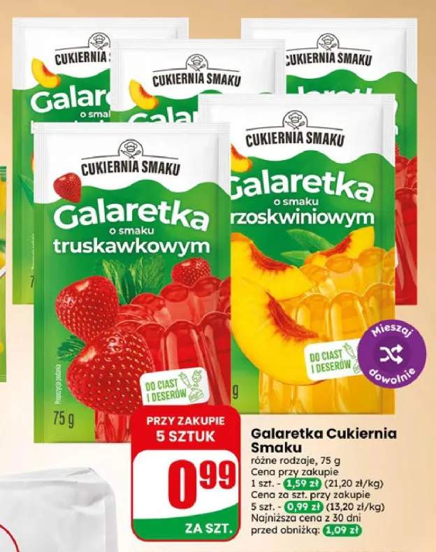 Galaretka o smaku truskawkowym Cukiernia Smaku +3 warianty