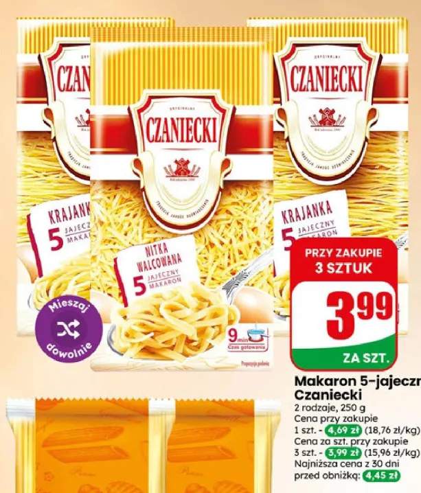 Makaron 5-jajeczny Krajanka Czaniecki +1 wariant
