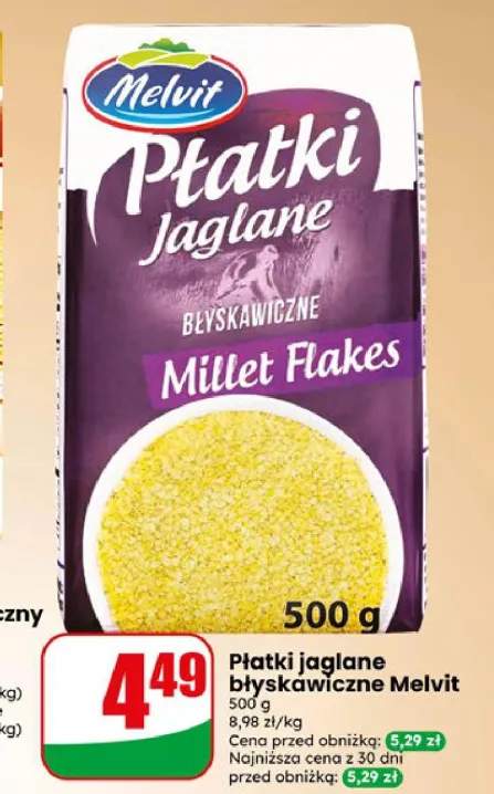 Płatki jaglane błyskawiczne Melvit