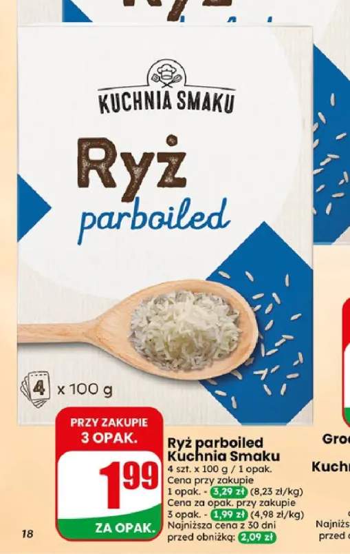 Ryż parboiled Kuchnia Smaku 4-pak 100 g
