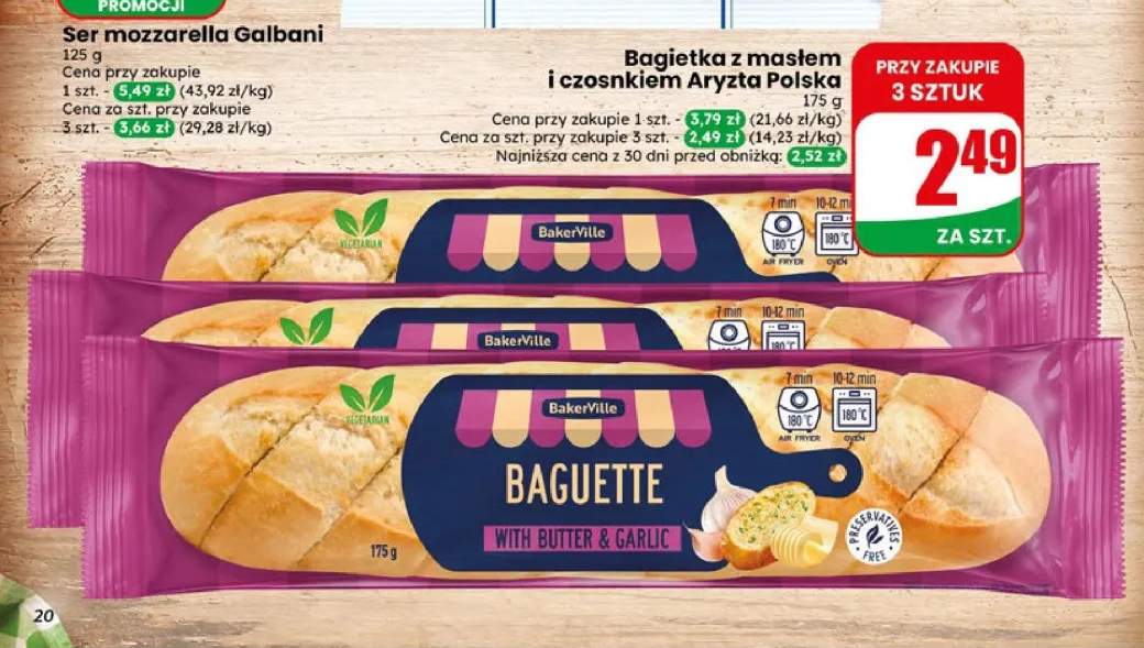 Bagietka z masłem i czosnkiem BakerVille
