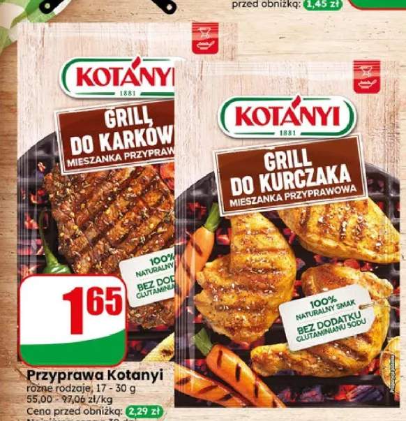 Mieszanka przypraw Grill do karkówki Kotányi +1 wariant
