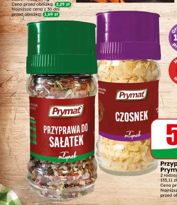 Przyprawa do sałatek w młynku Prymat +1 wariant