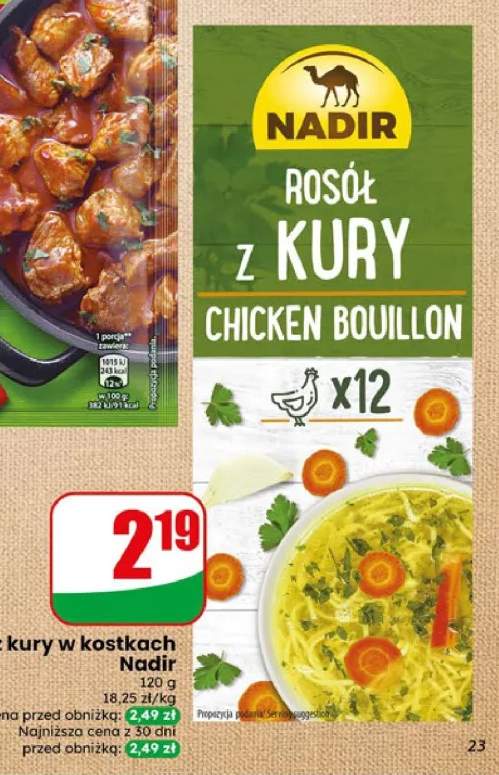 Rosół z kury w kostkach Nadir