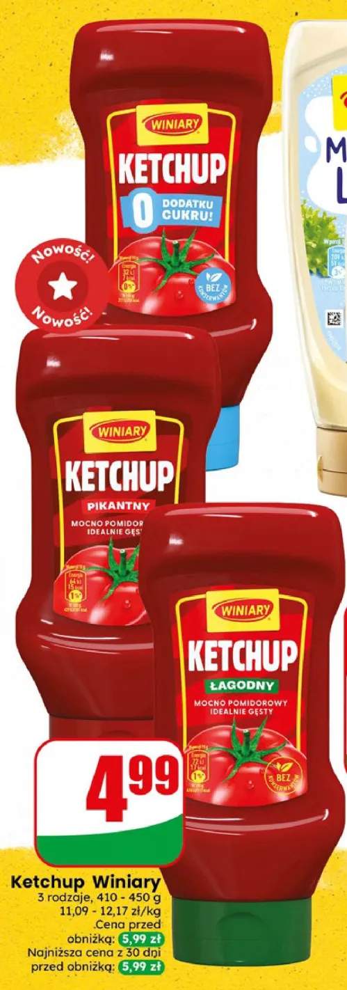 Ketchup Winiary Łagodny +2 warianty