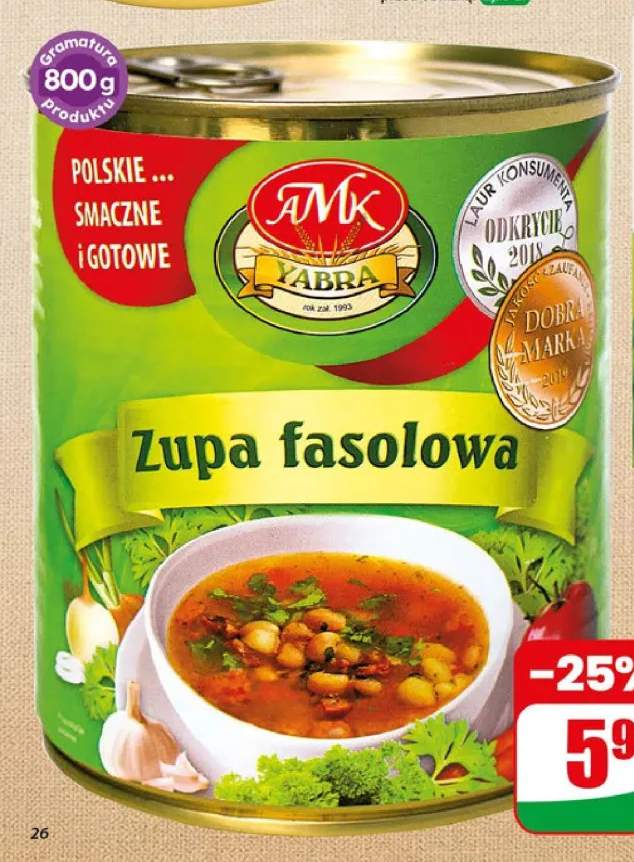 Zupa fasolowa Yabra