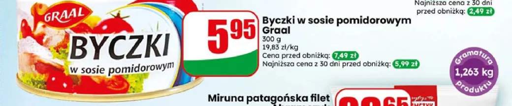Byczki w sosie pomidorowym Graal