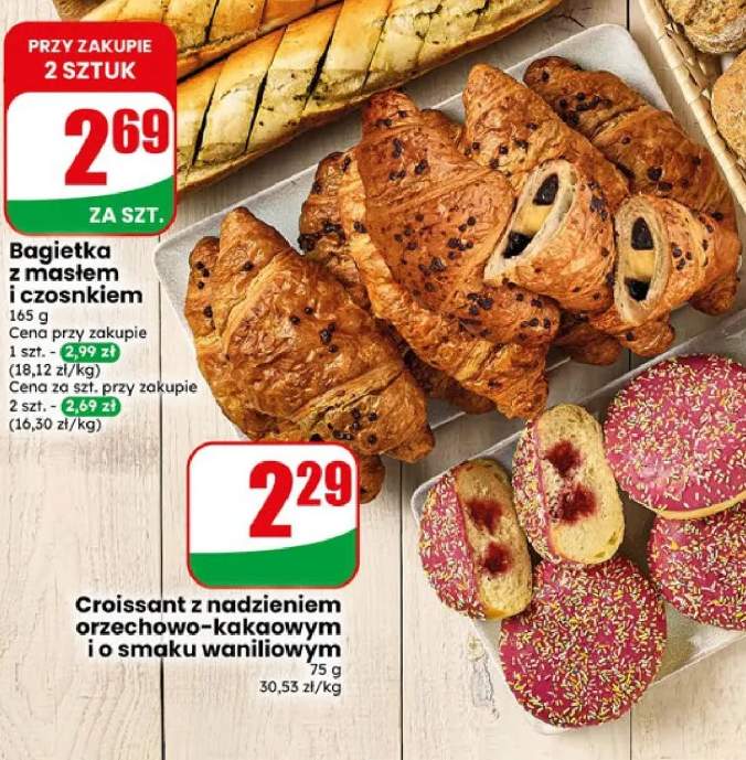 Croissant z nadzieniem o smaku waniliowym +1 wariant