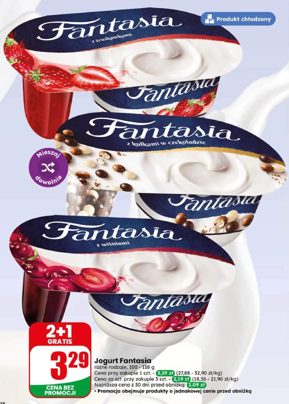 Jogurt Fantasia z truskawkami +2 warianty