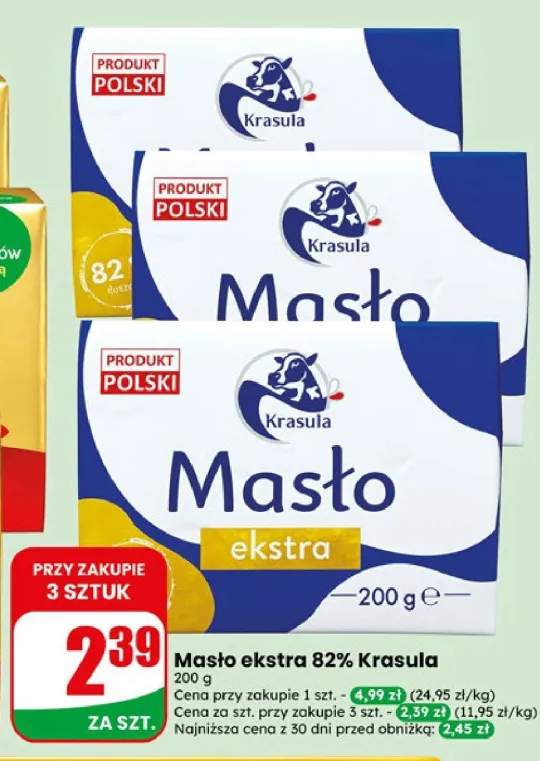 Masło ekstra 82% Krasula