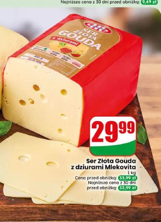 Ser Złota Gouda z dziurami Mlekovita