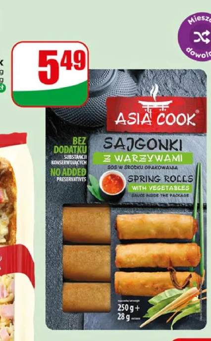 Sajgonki z warzywami Asia Cook