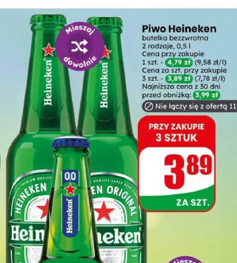 Piwo Heineken Original +1 wariant