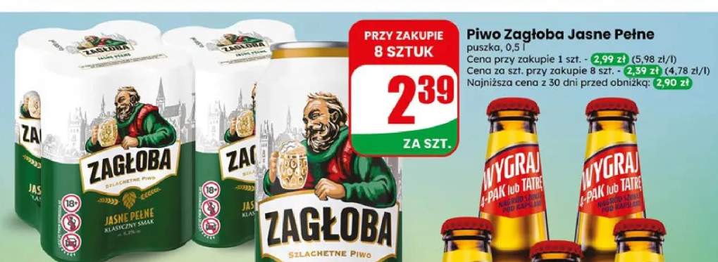 Piwo Zagłoba Jasne Pełne