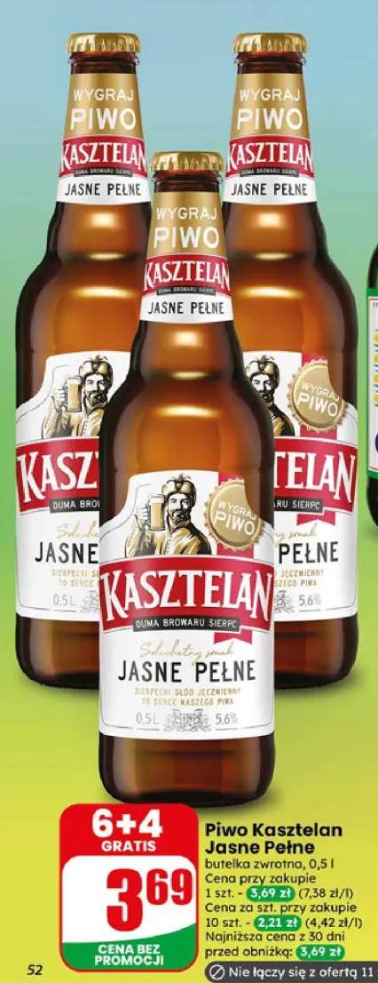 Piwo Kasztelan Jasne Pełne