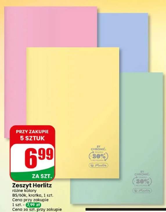 Zeszyt Herlitz B5 60-kartkowy