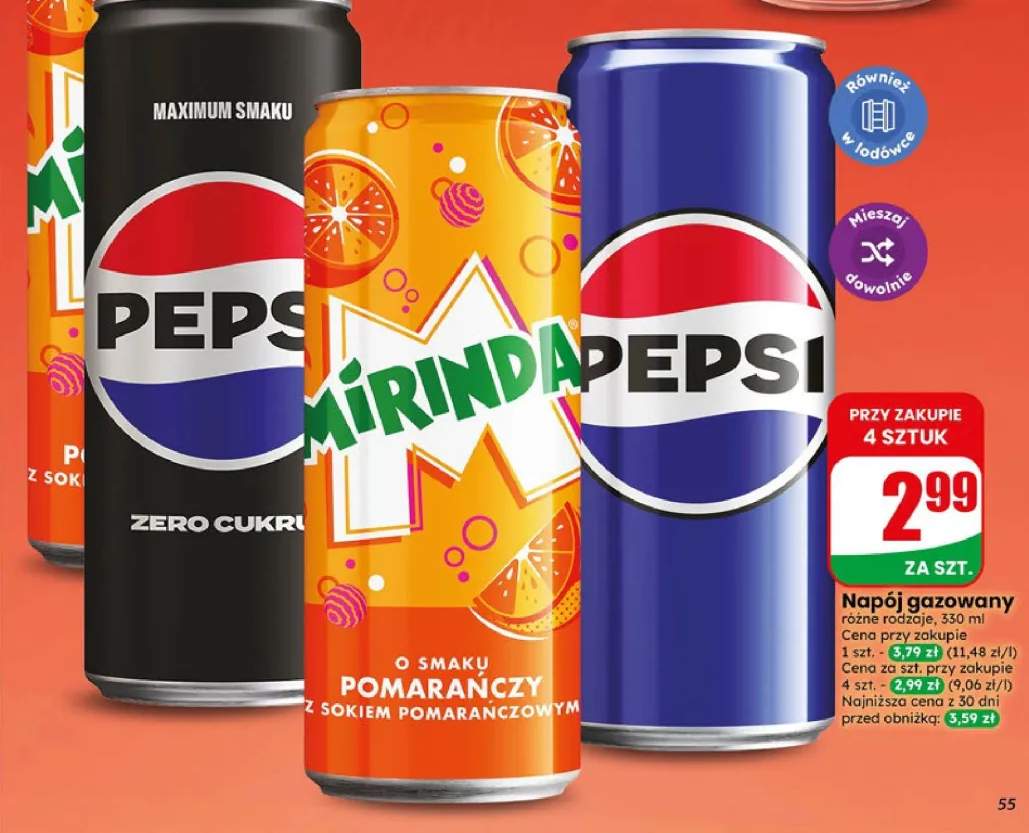 Napój gazowany Pepsi +2 warianty