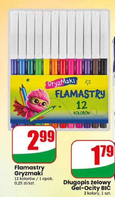 Flamastry Gryzmaki 12 kolorów