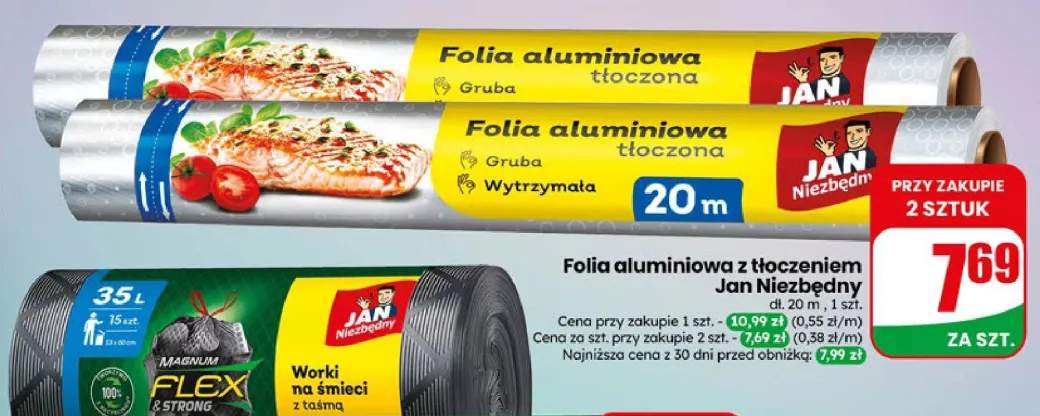 Folia aluminiowa tłoczona Jan Niezbędny