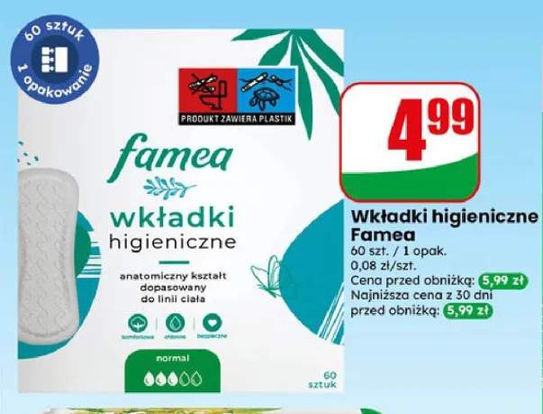 Wkładki higieniczne Famea normal