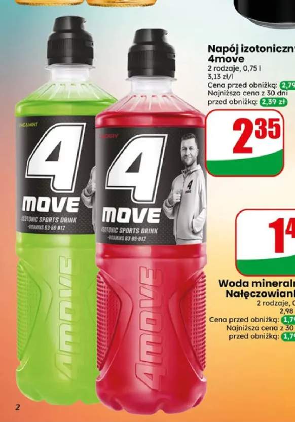 Napój izotoniczny 4move czerwony +1 wariant
