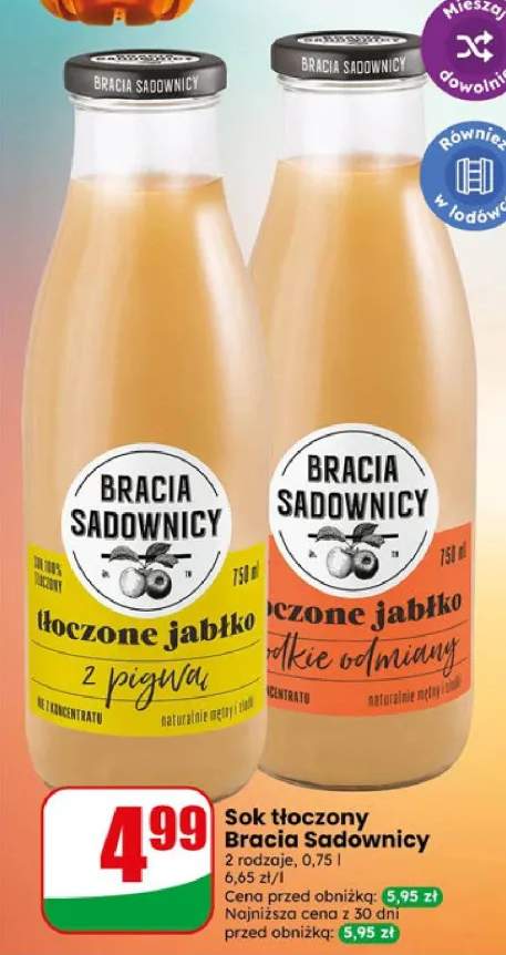 Sok tłoczony Bracia Sadownicy jabłko z pigwą +1 wariant